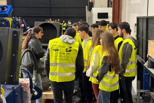 Students from IES Laudio BHI visit our facilities in Mungia
