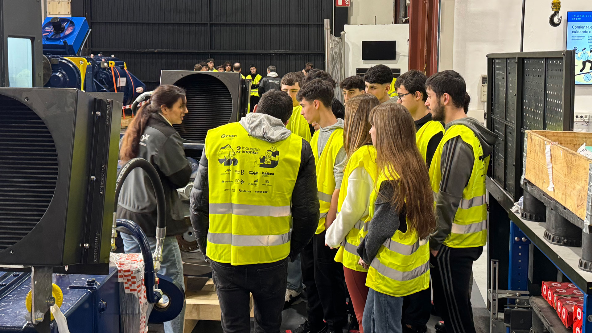 Students from IES Laudio BHI visit our facilities in Mungia